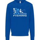 Fook It I'm Going Fishing Funny Fisherman Mens Sweatshirt Jumper Royal Blue