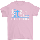 Fook It I'm Going Fishing Funny Fisherman Mens T-Shirt Cotton Gildan Light Pink