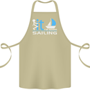 Fook It I'm Going Sailing Sailor Boat Yacht Cotton Apron 100% Organic Khaki