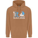 Fook It I'm Going Sailing Sailor Boat Yacht Mens 80% Cotton Hoodie Caramel Latte