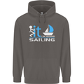 Fook It I'm Going Sailing Sailor Boat Yacht Mens 80% Cotton Hoodie Charcoal