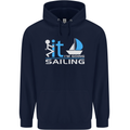 Fook It I'm Going Sailing Sailor Boat Yacht Mens 80% Cotton Hoodie Navy Blue