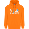 Fook It I'm Going Sailing Sailor Boat Yacht Mens 80% Cotton Hoodie Orange