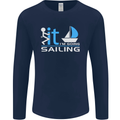 Fook It I'm Going Sailing Sailor Boat Yacht Mens Long Sleeve T-Shirt Navy Blue