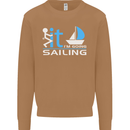 Fook It I'm Going Sailing Sailor Boat Yacht Mens Sweatshirt Jumper Caramel Latte