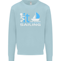 Fook It I'm Going Sailing Sailor Boat Yacht Mens Sweatshirt Jumper Light Blue