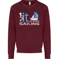 Fook It I'm Going Sailing Sailor Boat Yacht Mens Sweatshirt Jumper Maroon