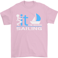 Fook It I'm Going Sailing Sailor Boat Yacht Mens T-Shirt Cotton Gildan Light Pink