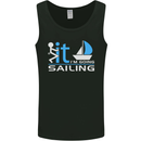 Fook It I'm Going Sailing Sailor Boat Yacht Mens Vest Tank Top Black