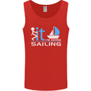 Fook It I'm Going Sailing Sailor Boat Yacht Mens Vest Tank Top Red