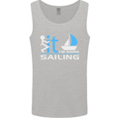 Fook It I'm Going Sailing Sailor Boat Yacht Mens Vest Tank Top Sports Grey