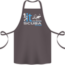 Fook It I'm Going Scuba Diving Diver Funny Cotton Apron 100% Organic Dark Grey