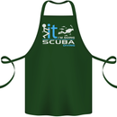 Fook It I'm Going Scuba Diving Diver Funny Cotton Apron 100% Organic Forest Green