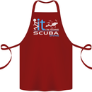 Fook It I'm Going Scuba Diving Diver Funny Cotton Apron 100% Organic Maroon