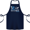 Fook It I'm Going Scuba Diving Diver Funny Cotton Apron 100% Organic Navy Blue