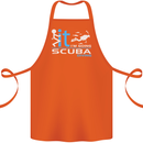 Fook It I'm Going Scuba Diving Diver Funny Cotton Apron 100% Organic Orange
