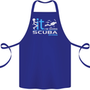 Fook It I'm Going Scuba Diving Diver Funny Cotton Apron 100% Organic Royal Blue