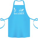 Fook It I'm Going Scuba Diving Diver Funny Cotton Apron 100% Organic Turquoise