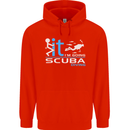 Fook It I'm Going Scuba Diving Diver Funny Mens 80% Cotton Hoodie Bright Red