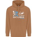 Fook It I'm Going Scuba Diving Diver Funny Mens 80% Cotton Hoodie Caramel Latte