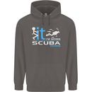 Fook It I'm Going Scuba Diving Diver Funny Mens 80% Cotton Hoodie Charcoal