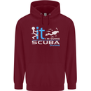 Fook It I'm Going Scuba Diving Diver Funny Mens 80% Cotton Hoodie Maroon