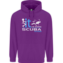 Fook It I'm Going Scuba Diving Diver Funny Mens 80% Cotton Hoodie Purple