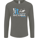 Fook It I'm Going Scuba Diving Diver Funny Mens Long Sleeve T-Shirt Charcoal