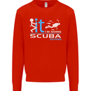 Fook It I'm Going Scuba Diving Diver Funny Mens Sweatshirt Jumper Bright Red