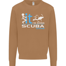 Fook It I'm Going Scuba Diving Diver Funny Mens Sweatshirt Jumper Caramel Latte