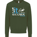 Fook It I'm Going Scuba Diving Diver Funny Mens Sweatshirt Jumper Forest Green
