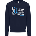 Fook It I'm Going Scuba Diving Diver Funny Mens Sweatshirt Jumper Navy Blue