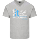 Fook It I'm Going Scuba Diving Diver Funny Mens V-Neck Cotton T-Shirt Sports Grey