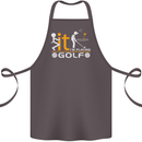 Fook It I'm Playing Golf Golfer Golfing Cotton Apron 100% Organic Dark Grey