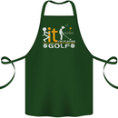 Fook It I'm Playing Golf Golfer Golfing Cotton Apron 100% Organic Forest Green