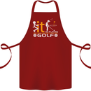 Fook It I'm Playing Golf Golfer Golfing Cotton Apron 100% Organic Maroon