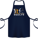 Fook It I'm Playing Golf Golfer Golfing Cotton Apron 100% Organic Navy Blue
