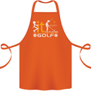 Fook It I'm Playing Golf Golfer Golfing Cotton Apron 100% Organic Orange