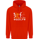 Fook It I'm Playing Golf Golfer Golfing Mens 80% Cotton Hoodie Bright Red