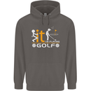 Fook It I'm Playing Golf Golfer Golfing Mens 80% Cotton Hoodie Charcoal