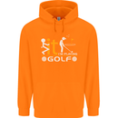 Fook It I'm Playing Golf Golfer Golfing Mens 80% Cotton Hoodie Orange
