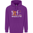Fook It I'm Playing Golf Golfer Golfing Mens 80% Cotton Hoodie Purple