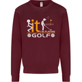 Fook It I'm Playing Golf Golfer Golfing Mens Sweatshirt Jumper Maroon