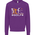 Fook It I'm Playing Golf Golfer Golfing Mens Sweatshirt Jumper Purple