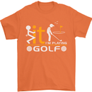 Fook It I'm Playing Golf Golfer Golfing Mens T-Shirt Cotton Gildan Orange