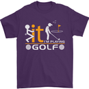 Fook It I'm Playing Golf Golfer Golfing Mens T-Shirt Cotton Gildan Purple