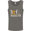 Fook It I'm Playing Golf Golfer Golfing Mens Vest Tank Top Charcoal