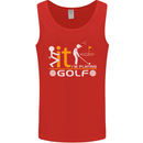 Fook It I'm Playing Golf Golfer Golfing Mens Vest Tank Top Red
