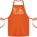 Fook It Im Going Training Top Weightlifting Cotton Apron 100% Organic Orange