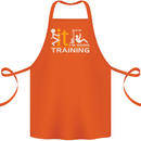 Fook It Im Going Training Top Weightlifting Cotton Apron 100% Organic Orange